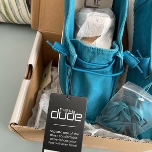 Hey Dude Wendy Canvas Turquoise Shoes WM Size 9